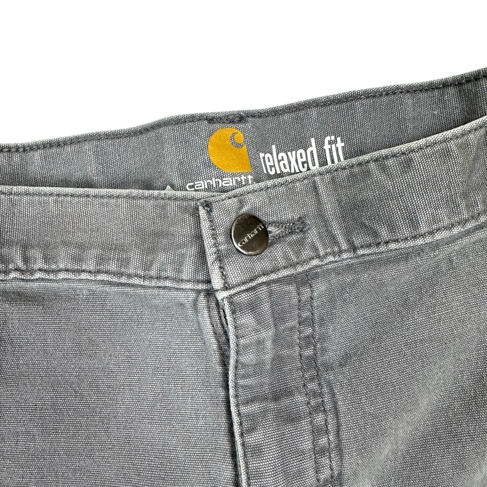 Carhartt Men's Rugged Relaxed Fit Canvas Work Pants 40x32 Gray Outdoors‎ - Picture 4 of 15